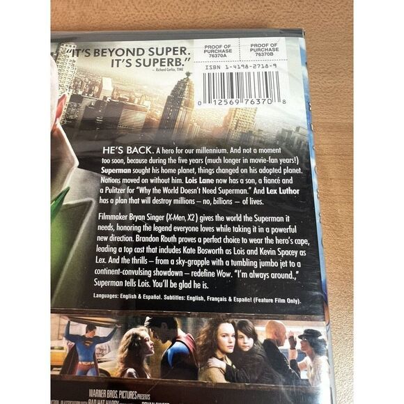 Superman Returns (DVD, 2006, Full Frame Edition) New Sealed - Picture 6 of 6